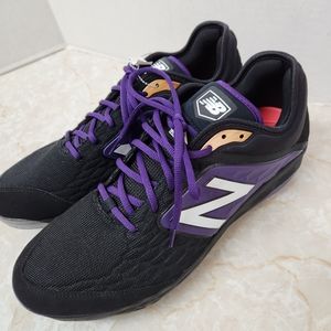 New Balance Men's Baseball Cleats Shoes Black w/ Purple Sz 15 New